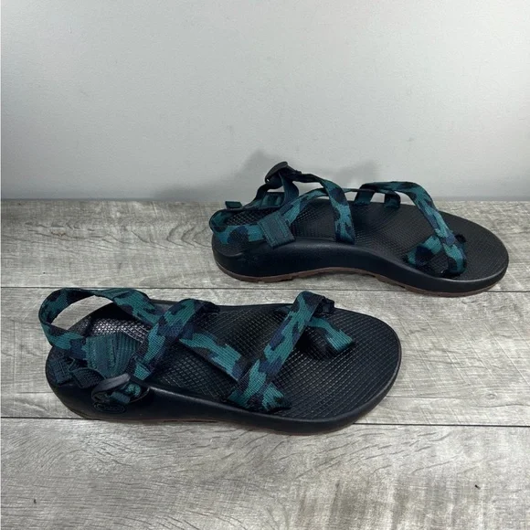 Chaco Z/2 Classic Downright Pine Mens Green & Blue Hiking Strappy Sandals Sz 12 Men main image 2